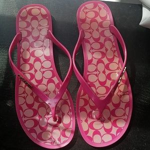 Coach flip flops